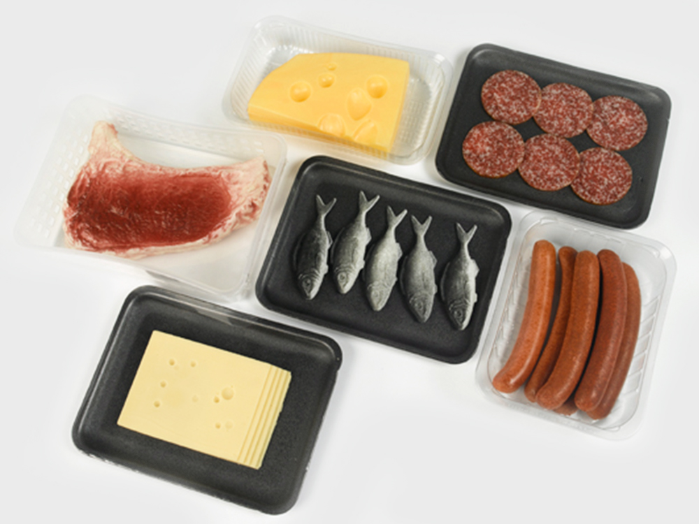 Abbildung von Lebensmitteln in Folien-Verpackung
