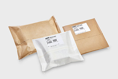 Abbildung von Papierverpackungen für E-Commerce, Versandhandel und Logistik