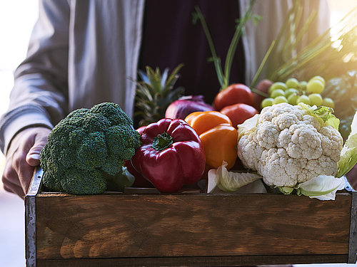 Abbildung von Obst und Gemüse